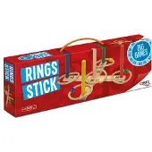 Geronimo Games Rings-stick Wood With Rings Board Game Multicolore Enfants