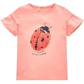 Tom Tailor T-shirt à Manches Courtes Volant Artwork