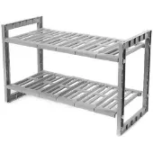 Compactor Étagère sous l'évier - 2 niveaux - 50/76 x 30 x H 40 cm