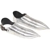 vidaXL Armure médiévale de chevalier Chaussures en fer pour LARP Argent Acier