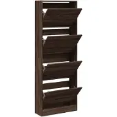 vidaXL Armoire à chaussures chêne marron 60x21x163,5cm bois ingénierie