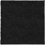 vidaXL Tapis shaggy PAMPLONA poils longs moderne noir 240x240 cm