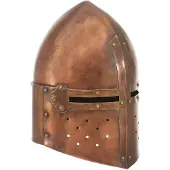 vidaXL Casque de chevalier médiéval antique pour GN Cuivre Acier