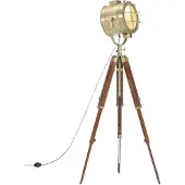 vidaXL Lampadaire tripode en bois massif de manguier 165 cm
