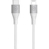 BlueBuilt USB-C vers Lightning Câble 1,5 m Nylon Blanc