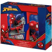 Kids Euroswan Boîte à pain et gourde SPIDERMAN 500ml, Lunch box, Bleu, Rouge, Multicolore