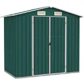 vidaXL Abri de jardin vert 205x129x183 cm Acier galvanisé