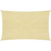 vidaXL Voile d'ombrage 160 g/m² Beige 2x5 m PEHD