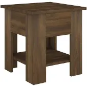 vidaXL Table basse marron imitation chêne 40x40x42 cm Bois composite