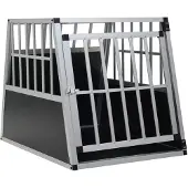 vidaXL Caisse de transport pour chiens avec porte simple 65 x 91 x 69,5 cm
