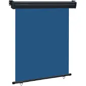 vidaXL Store latéral de balcon 145x250 cm bleu