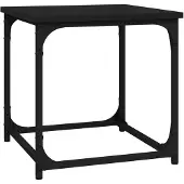vidaXL Table d'appoint noire 40x40x40 cm Bois composite