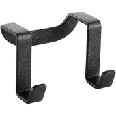 Metaltex butée pour portes d'armoires 644 cm noir – revêtement Touch‑Therm, anti‑rouille, aspect forgé, Made in Italy