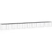 vidaXL Cage à poules avec toit Anthracite 1003x98x90 cm Acier galvanisé