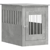 vidaXL Cage pour chien style meuble gris béton 55x80x68 cm Bois composite
