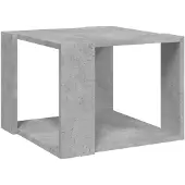vidaXL Table basse gris béton 40x40x30 cm Bois composite