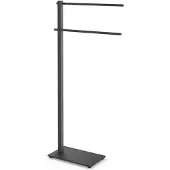 Zack Porte-serviettes CARVO acier inoxydable noir mat