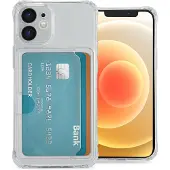 IMoshion Coque silicone avec porte-cartes pour Apple iPhone 12 Mini - Transparent
