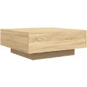 vidaXL Table basse chêne Sonoma 80x80x31 cm Bois composite