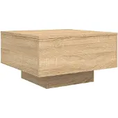 DKD Home Decor Table basse Chêne Sonoma 55x55x31 cm Matériau dérivé du bois
