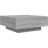 vidaXL Table basse Gris Sonoma 80x80x31 cm bois composite