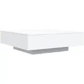 vidaXL Table basse blanche 100x100x31 cm Bois composite