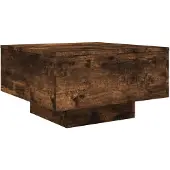 DKD Home Decor Table basse chêne fumé 55x55x31 cm bois composite