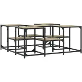 vidaXL Table basse chêne Sonoma 91x91x40 cm Bois composite