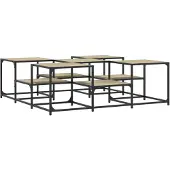 DKD Home Decor Table basse chêne Sonoma 121x121x40 cm bois composite