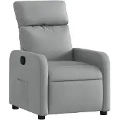 vidaXL Fauteuil relax gris clair Tissu