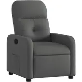 vidaXL Fauteuil relax Tissu gris foncé