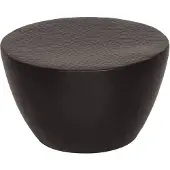 vidaXL Table basse Aluminium Martelé Ø 50x30 cm Noir
