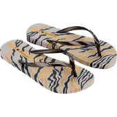 Ipanema Tongs Women Animal Print Grey/Bronze-Taille 43