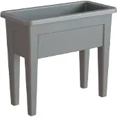 Artevasi Table De Culture Venezia - 39 X 80 X H 69 Cm - Gris Anthracite