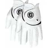 Footjoy Weathersof Golf (2 Pack) White/Black Main gauche M/L Gants pour hommes