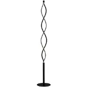 LINDBY Lampadaire , Welina, dimmable, Noir, Salon / séjour, Métal, Moderne