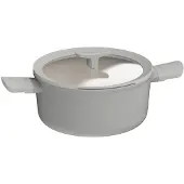 Berghoff Poêle à frire Balance, basse, antiadhésive, 24 cm, 4.4 L, Moonmist, Aluminium recyclé - | Leo Line