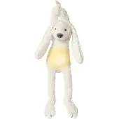 Happy horse Veilleuse Lapin Richie avec sons apaisants - Ivoire - 34cm - Doudou pour bébé