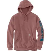 Carhartt Sweat à Capuche Carhartt Men Sleeve Logo Hooded Sweatshirt Apple Butter Heather-S