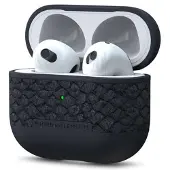 Njord Collections Salmon Leather Case Apple AirPods 3 (2021) - Dark Grey