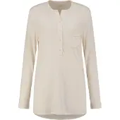 Yumeko - Chemise de pyjama - Jersey De Coton - S - Blanche