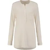 Yumeko - Chemise de pyjama - Jersey De Coton - M - Blanche