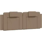 vidaXL Coussin de tête de lit "Viana" Cappuccino-Brun 120 cm Similicuir