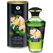 Shunga - huile de massage chauffante - thé vert - 100ml