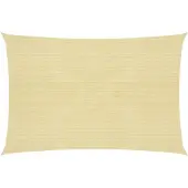 vidaXL Voile d'ombrage 160 g/m² Beige 5x6 m PEHD