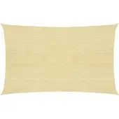 vidaXL Voile d'ombrage 160 g/m² Beige 3x6 m PEHD
