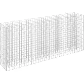 vidaXL Lit surélevé à gabion Acier galvanisé 180x30x90 cm