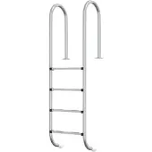 vidaXL Échelle de piscine 54x38x184,5 cm Acier inoxydable 304