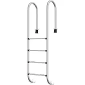 vidaXL Échelle de piscine 54x38x184,5 cm Acier inoxydable 304