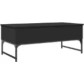 DKD Home Decor Table basse noire 100x50x40 cm bois composite et métal